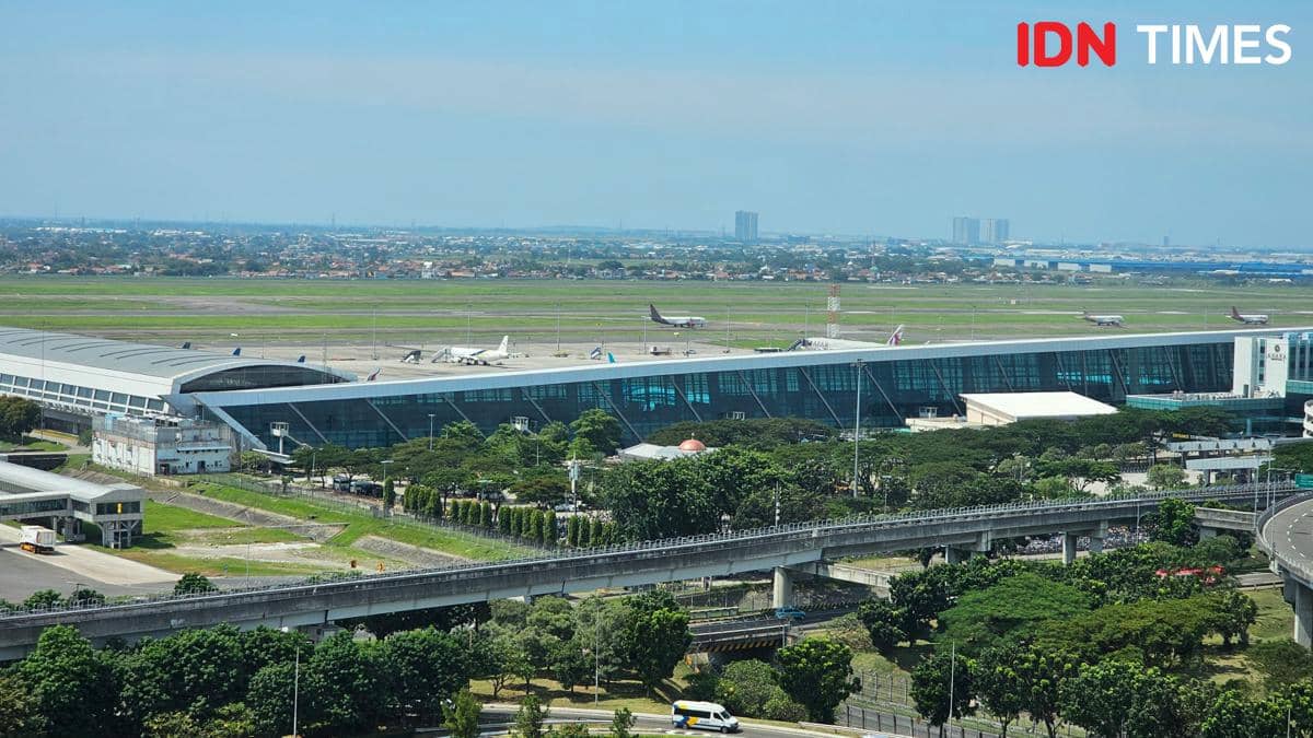 Ilustrasi penerbangan di Bandara Soekarno-Hatta
