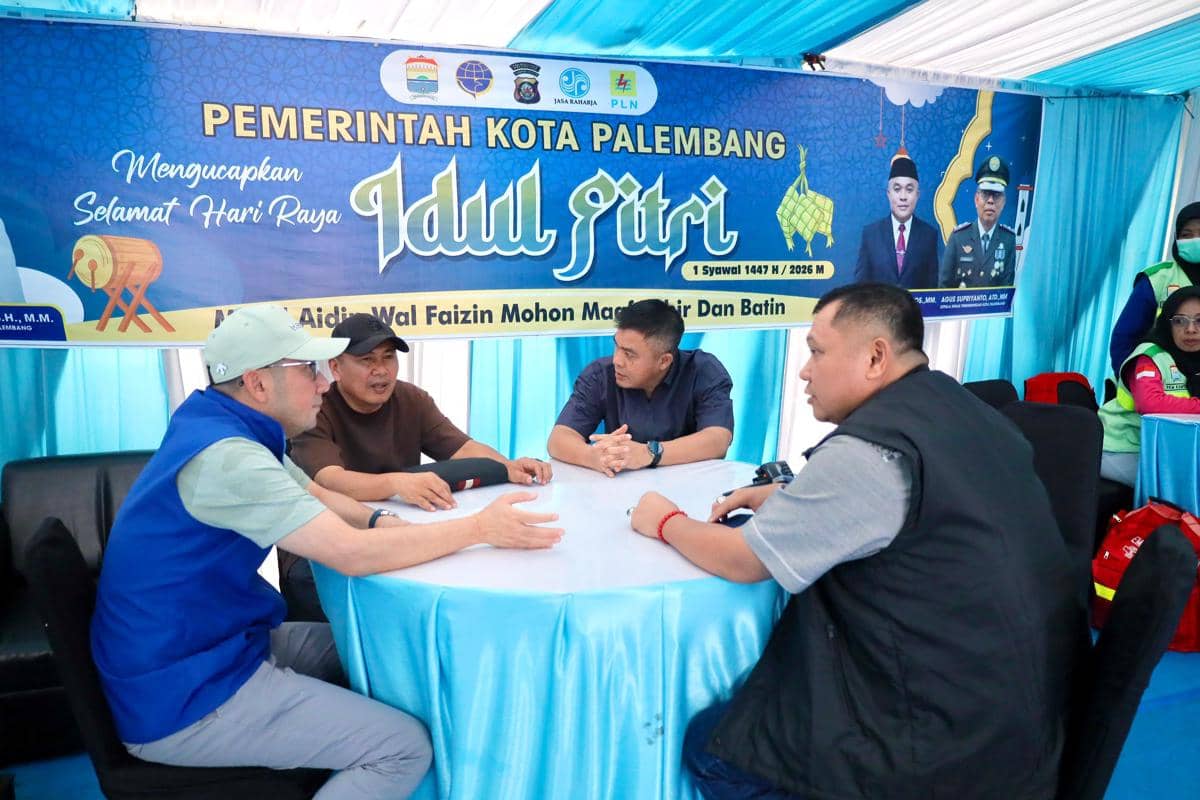 Posko siaga lebaran 2026 di Palembang