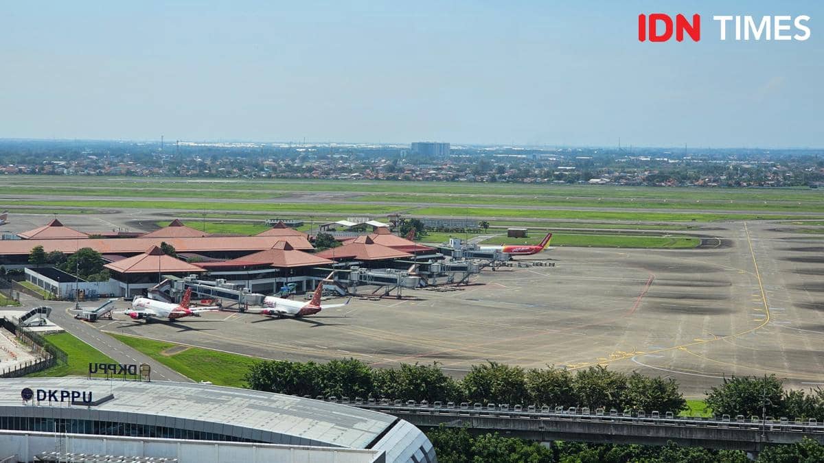Ilustrasi penerbangan di Bandara Soekarno-Hatta