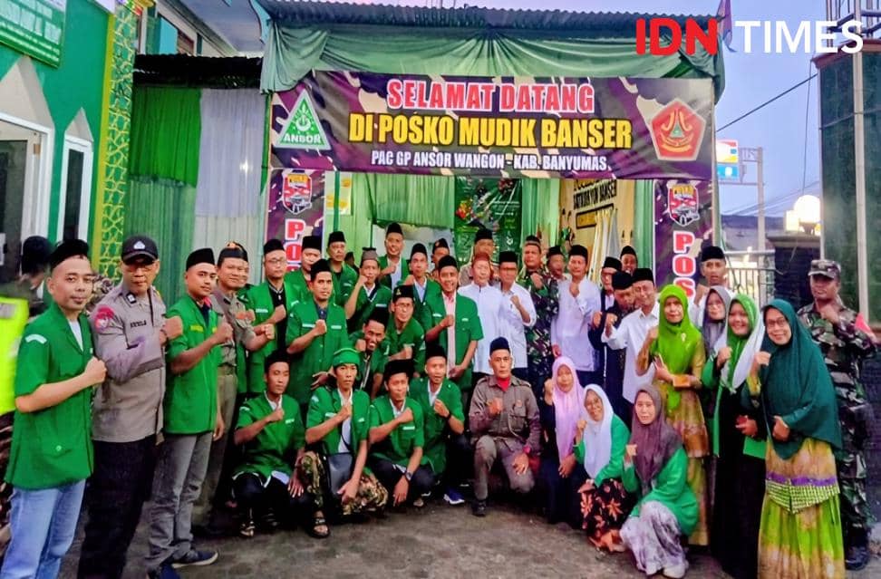Singgah di Posko Mudik Banser di Banyumas, ada Masjid Ramah Pemudik 