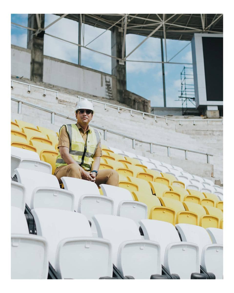 Renovasi Dikebut, Stadion Teladan Dipasang Seat Berwarna Kuning Putih