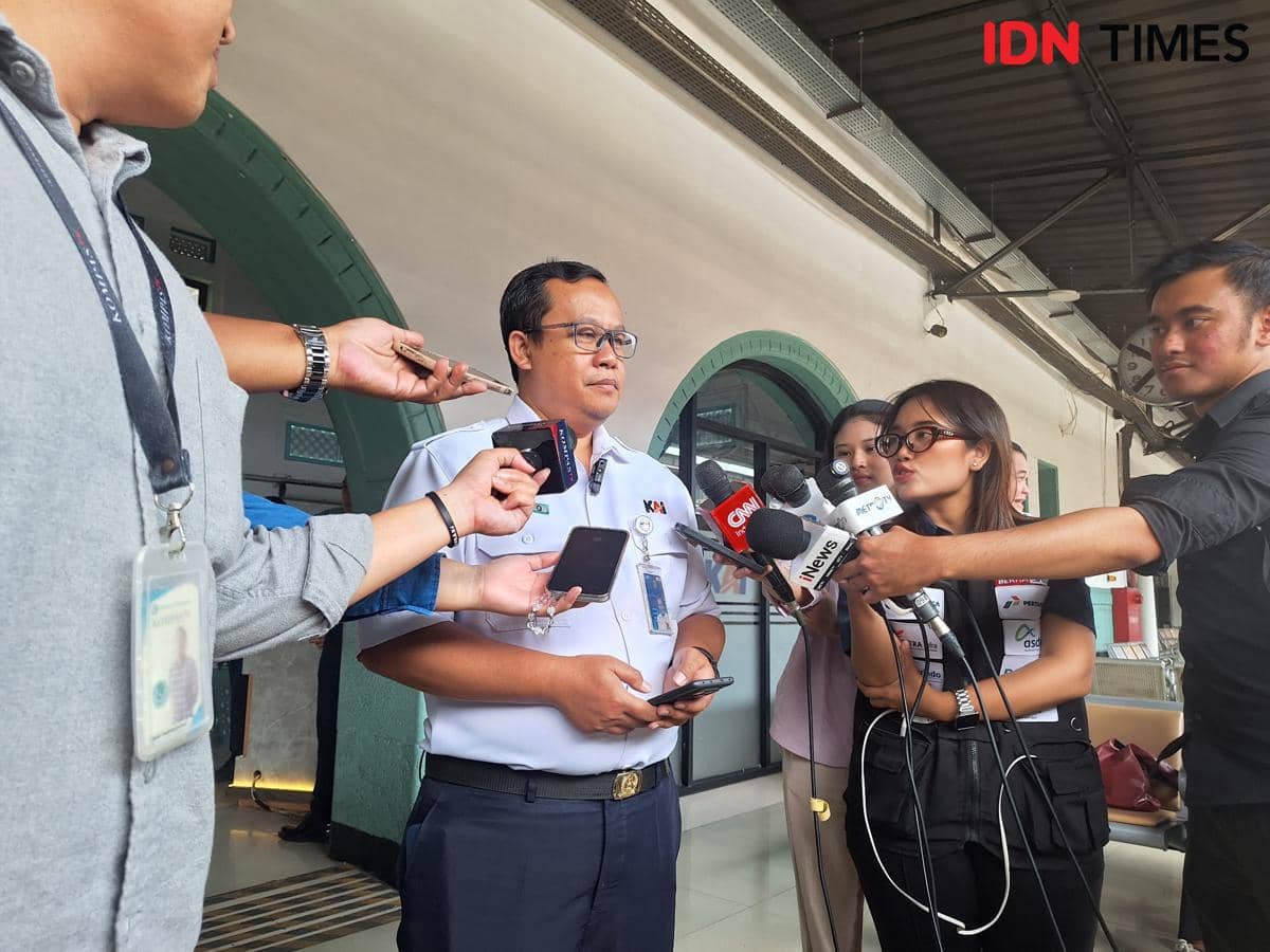 Manager Humas KAI Daop 1 Jakarta Franoto Wibowo (IDN Times/Lia Hutasoit)