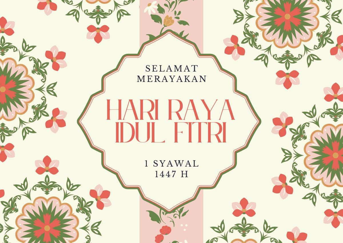 Gambar Ucapan Idul Fitri 2026 (canva.com/One Piece Design)