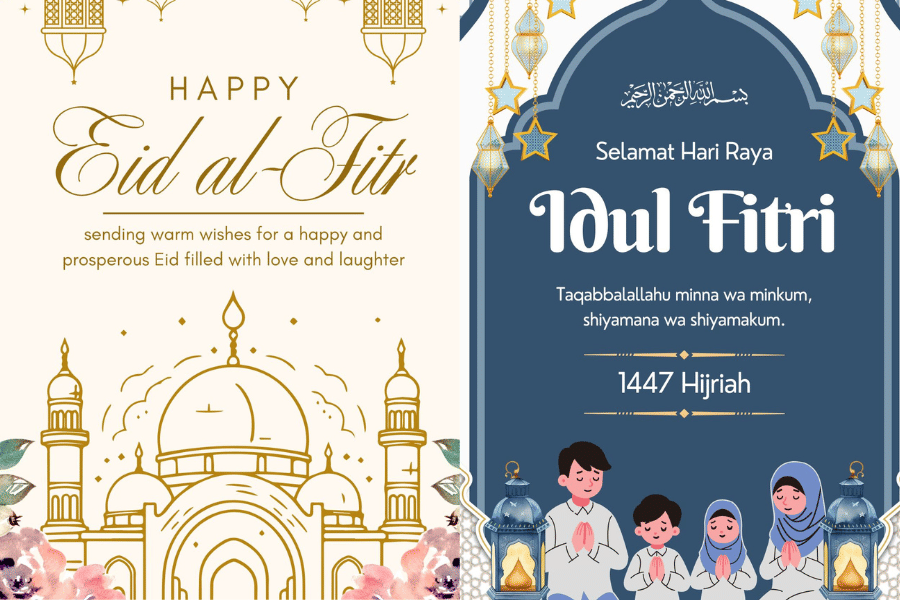 Gambar Ucapan Idul Fitri 2026, Bisa Dibagikan ke Media Sosial!
