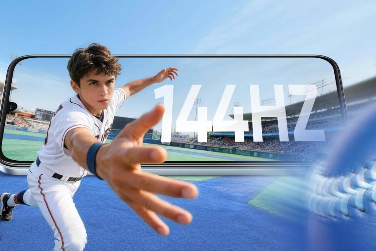 ilustrasi layar 144Hz milik realme P4 Lite 5G 