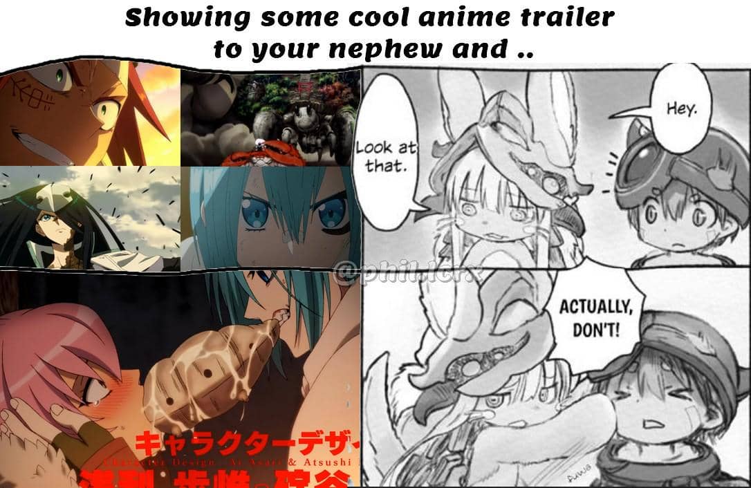 meme anime tentang keponakan