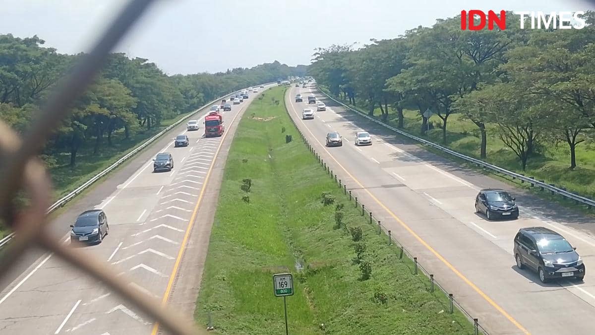 Dibanding Kemarin, Arus Mudik Cipali Kamis Siang Turun 3 persen Kemarin