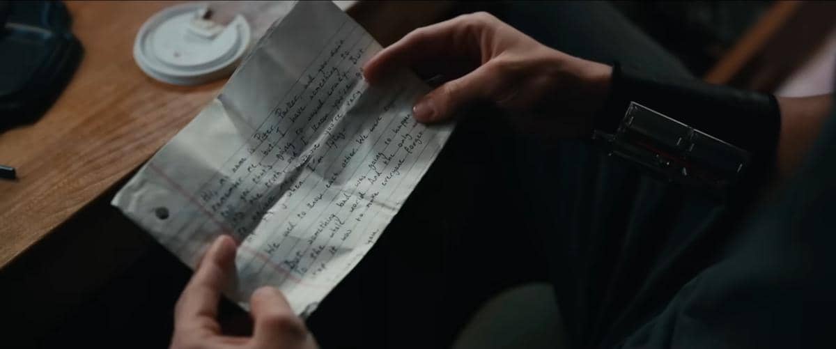 Surat yang ditulis Peter Parker untuk MJ