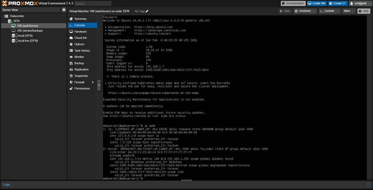 potret home server proxmox