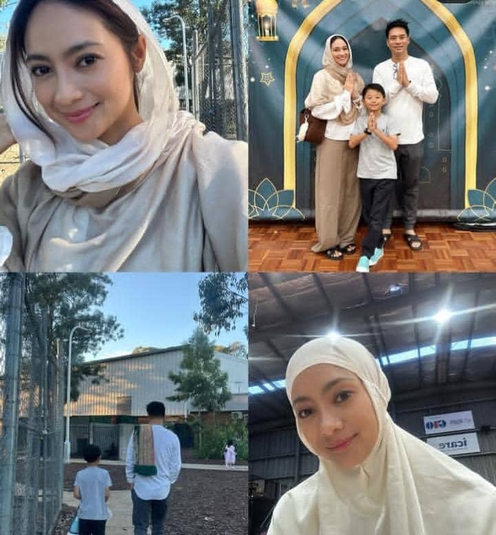 potret Rini Yulianti lebaran 2026 di Sydney