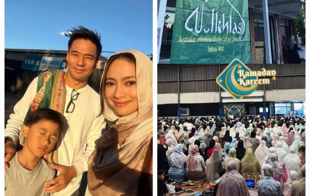 9 Potret Rini Yulianti Lebaran 2026 di Sydney, Salat Ied Duluan