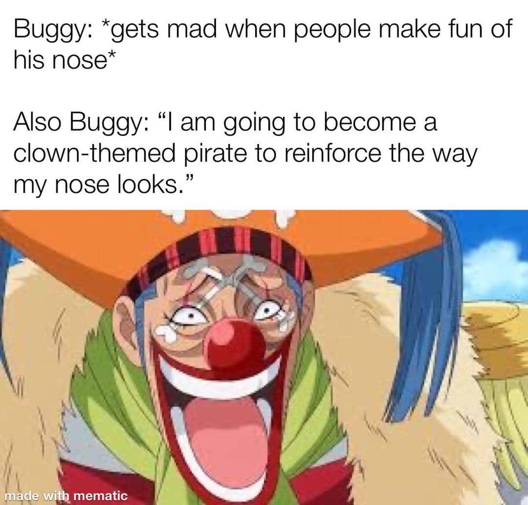 meme One Piece tentang hidung
