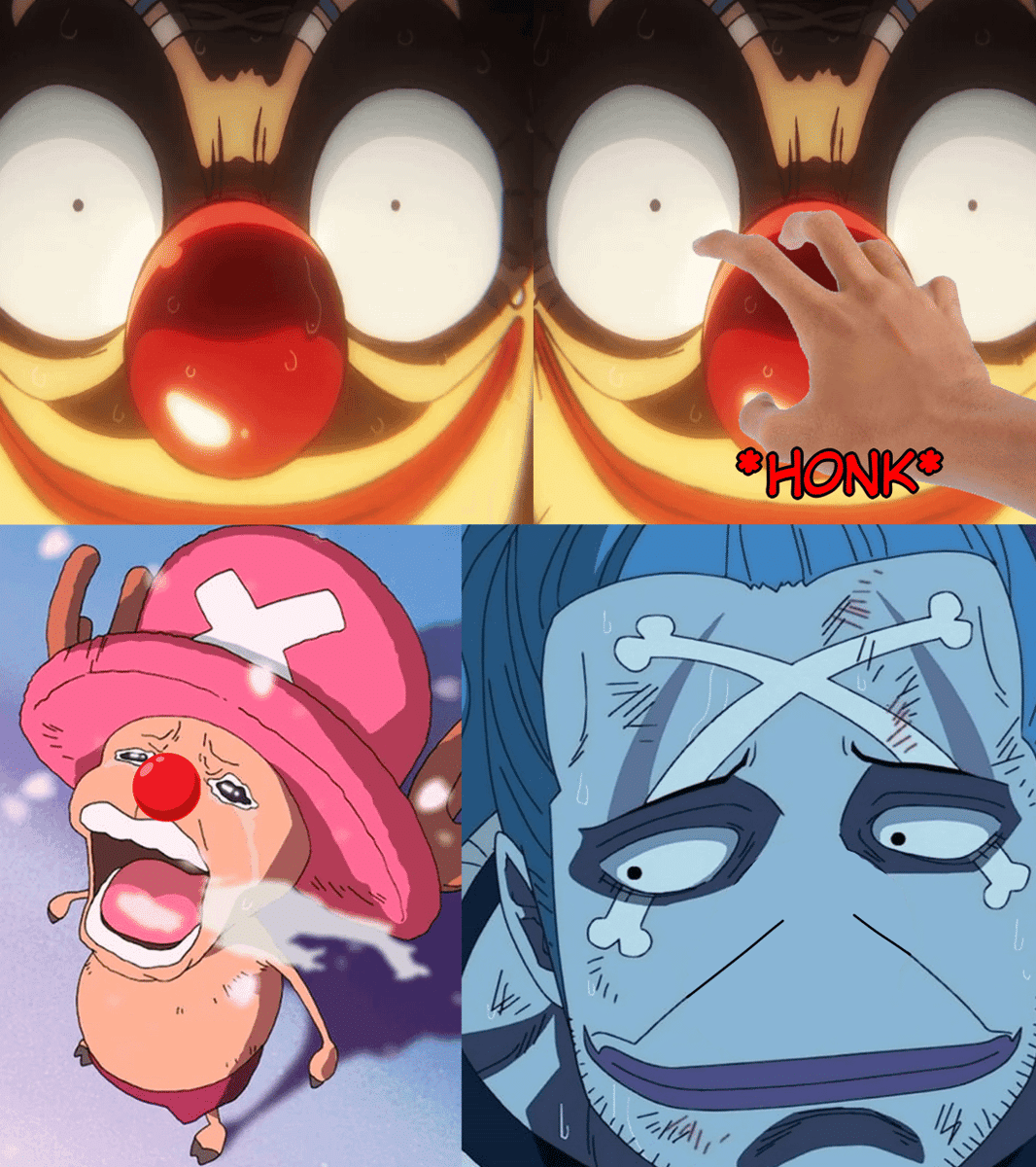 meme One Piece tentang hidung