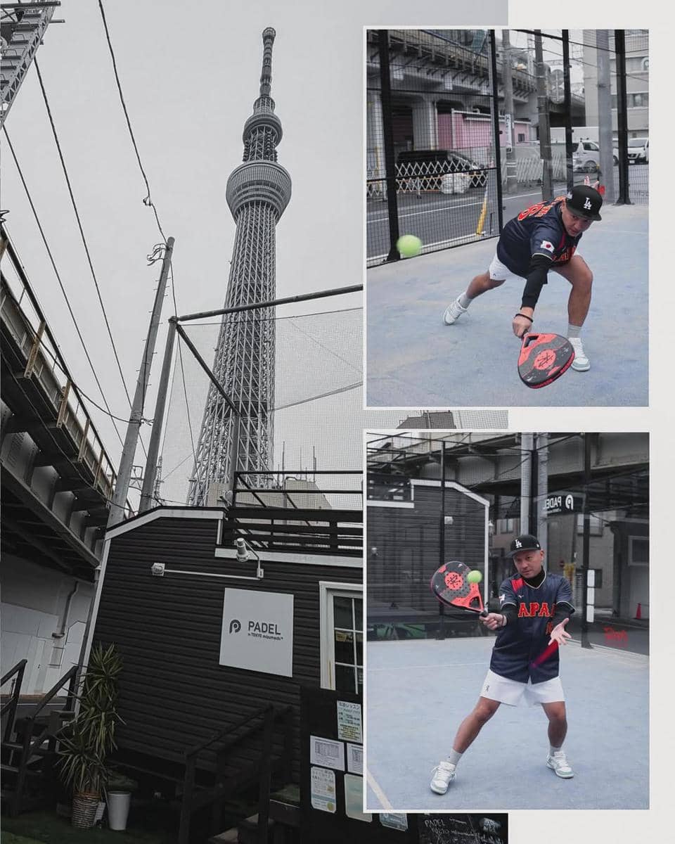 Gading Marten main padel di Jepang.