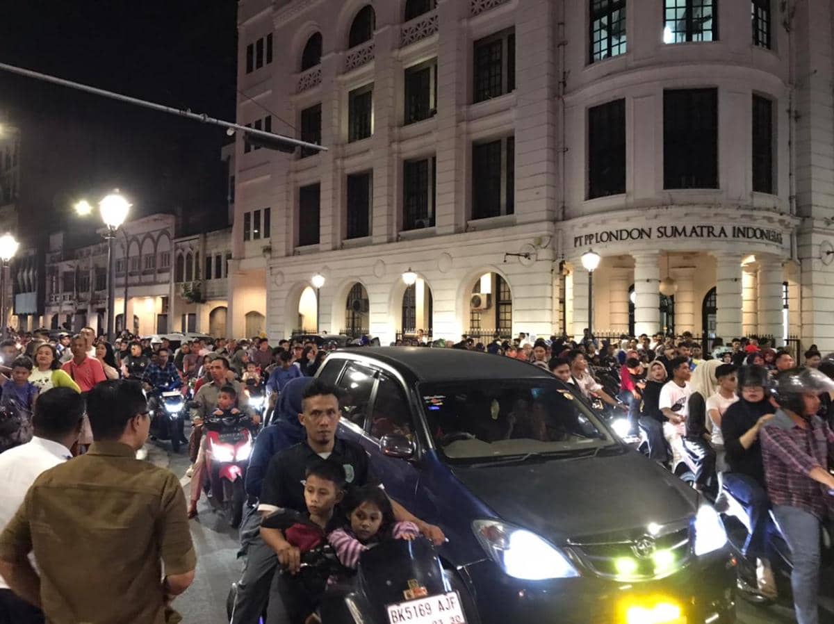 Malam Takbiran Medan Macet Parah, Hindari Lapangan Merdeka dan Kesawan