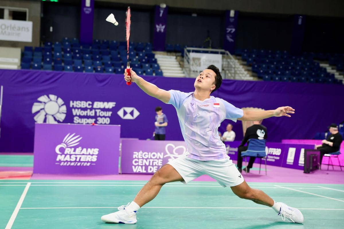 Anthony Sinisuka Ginting di 16 besar Orleans Masters 2026