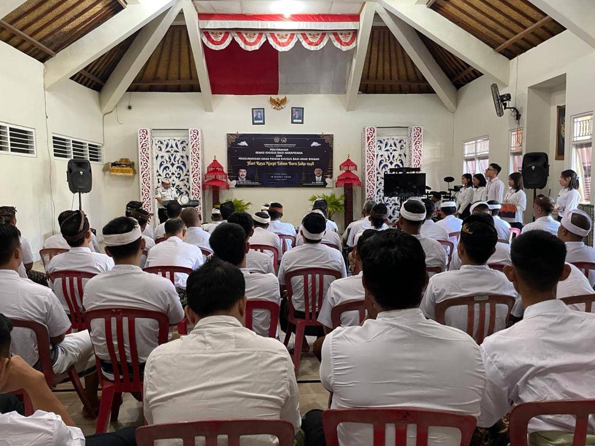84 Orang Warga Binaan Lapas Tabanan Terima Remisi Nyepi