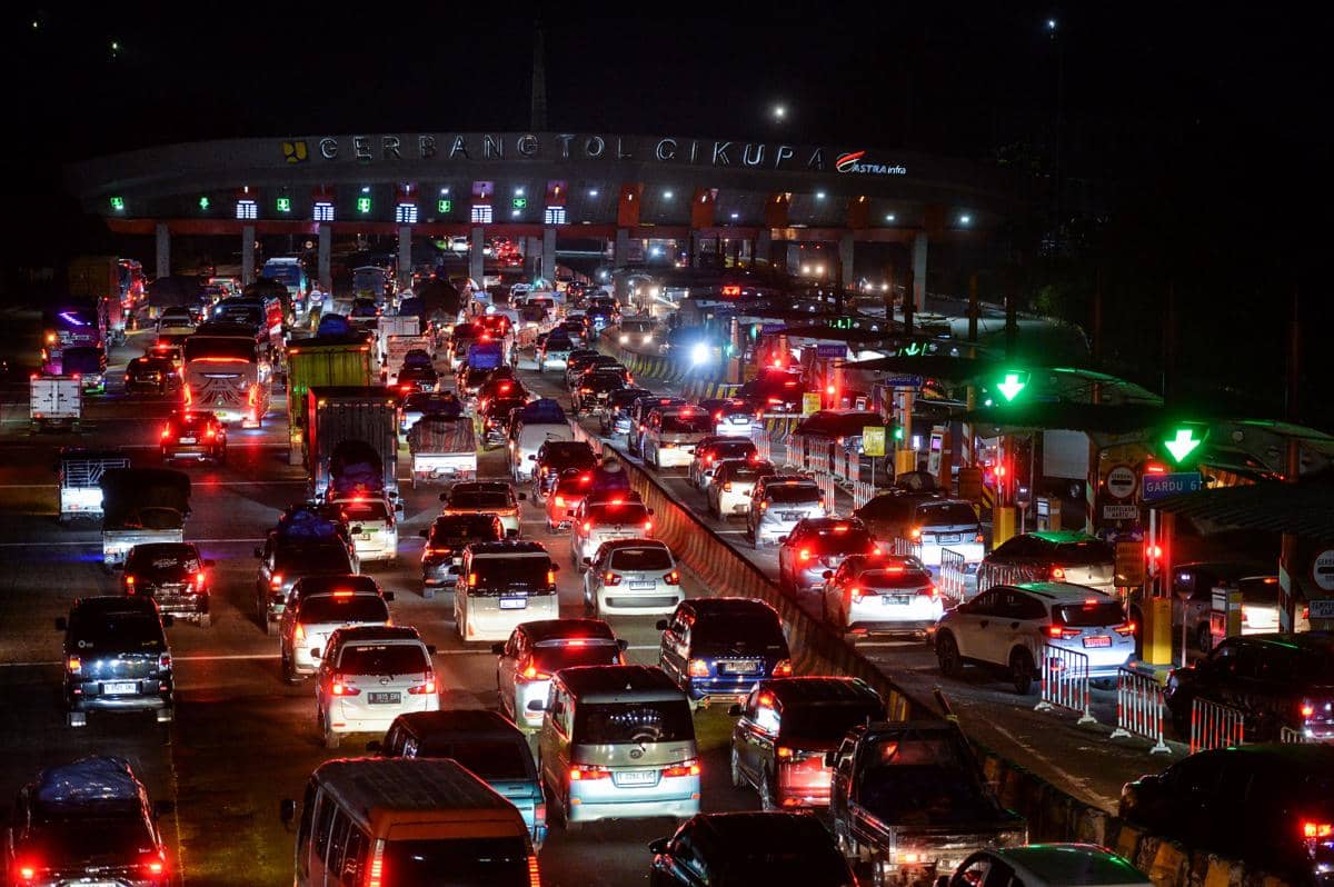 1,32 Juta Kendaraan Melintas di Tol Tangerang-Merak pada Arus Mudik
