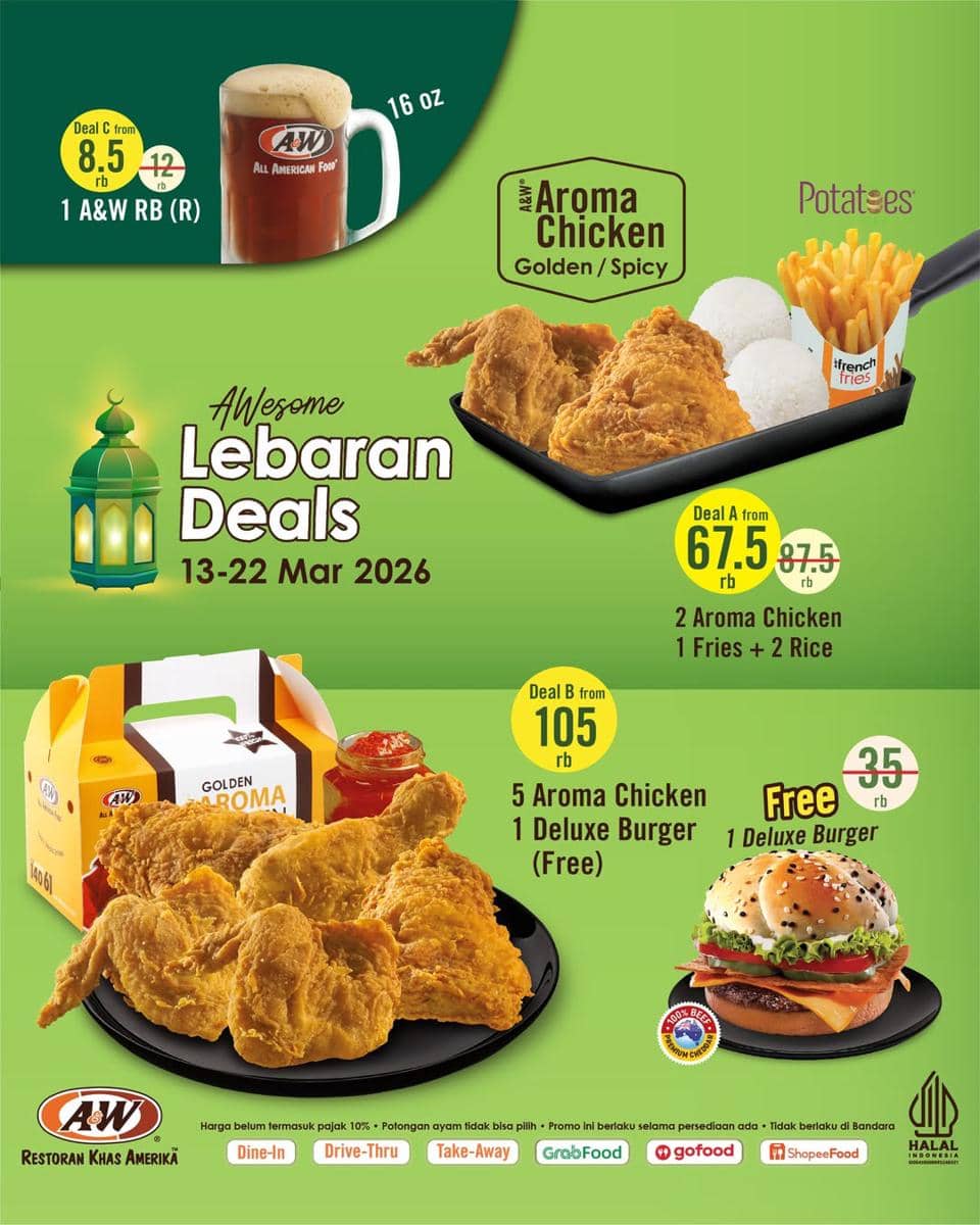 poster promo a&w