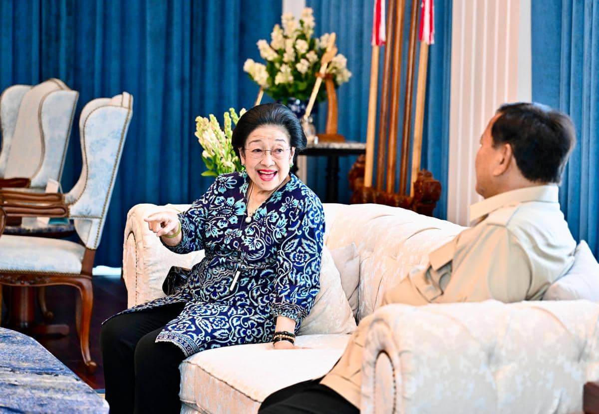 Presiden Prabowo Subianto menerima Presiden ke-5 RI, Megawati Soekarnoputri di Istana Merdeka, Jakarta, pada Kamis (19/3/2026) (dok. Tim Media Presiden)