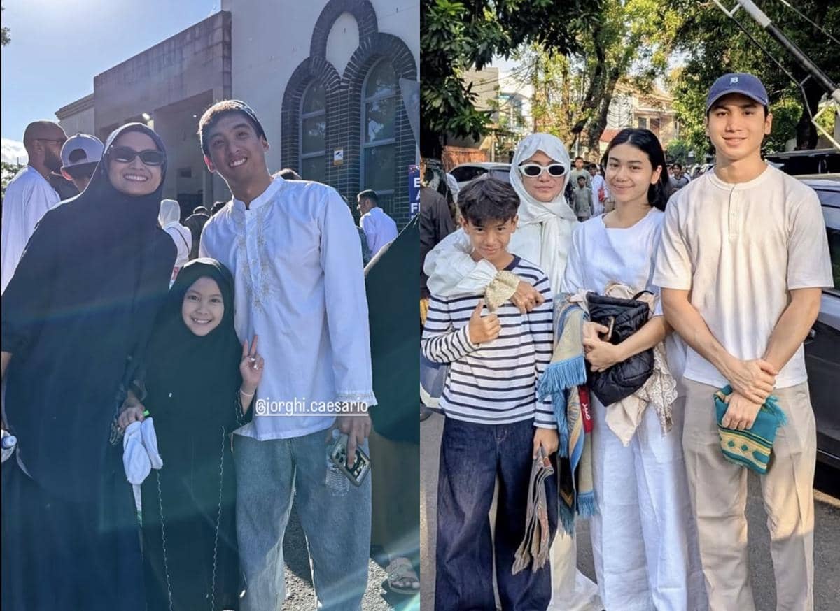 7 Momen Artis Rayakan Lebaran Duluan, Ada yang Lagi di Luar Negeri