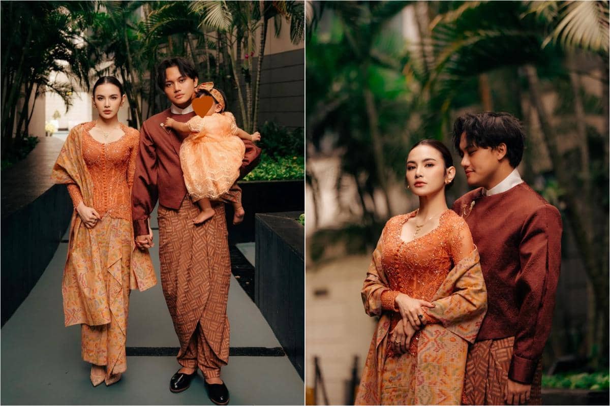 8 Foto Keluarga Rizky Febian dan Mahalini di Hari Lebaran