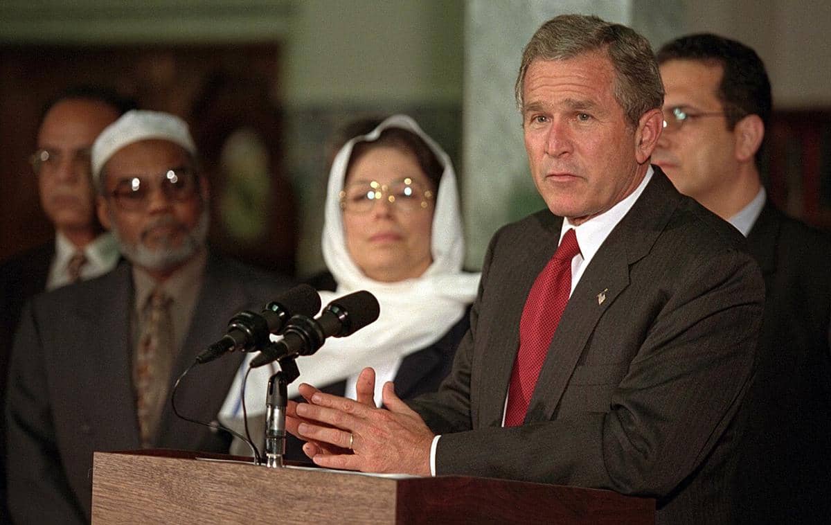Pidato George W. Bush di Islamic Center of Washington pada tahun 2001.
