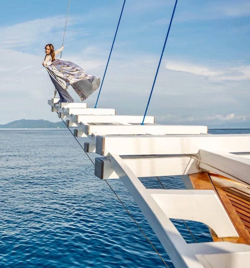 momen Lebaran Cinta Laura di Raja Ampat