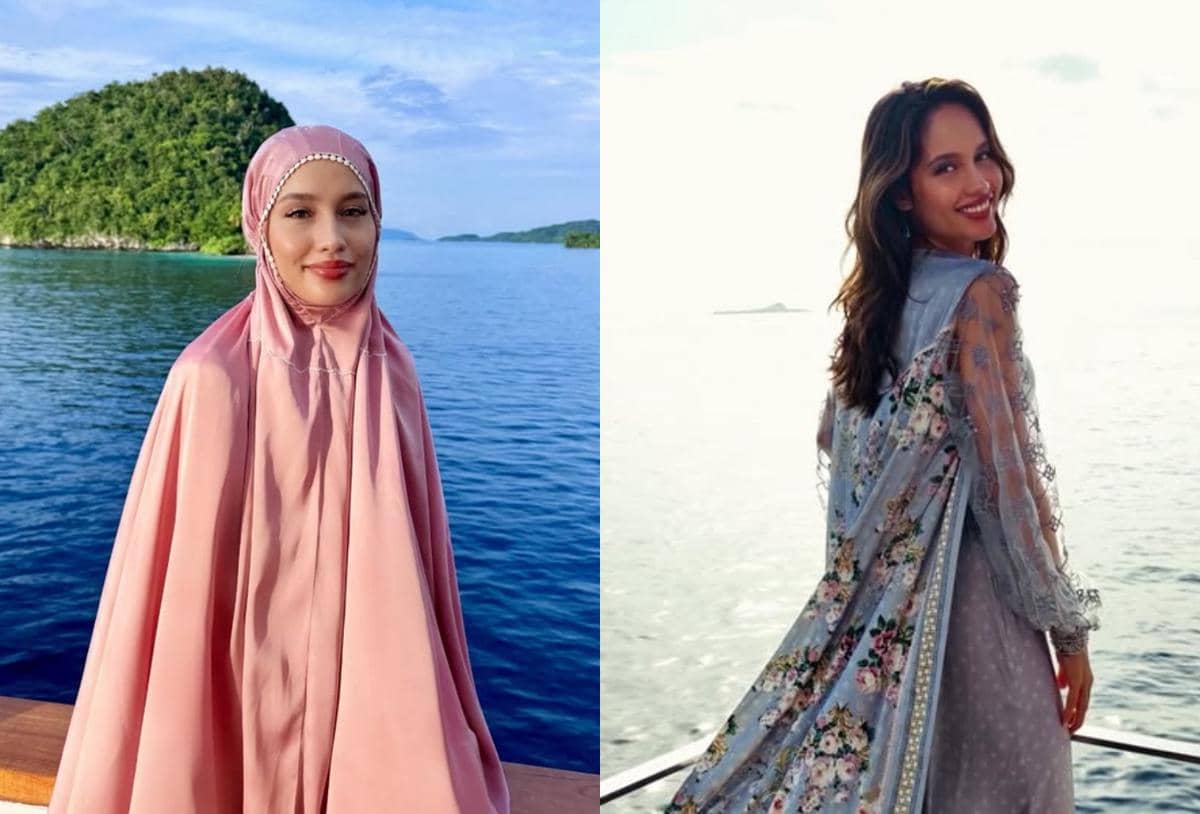 7 Potret Cinta Laura Rayakan Lebaran di Raja Ampat