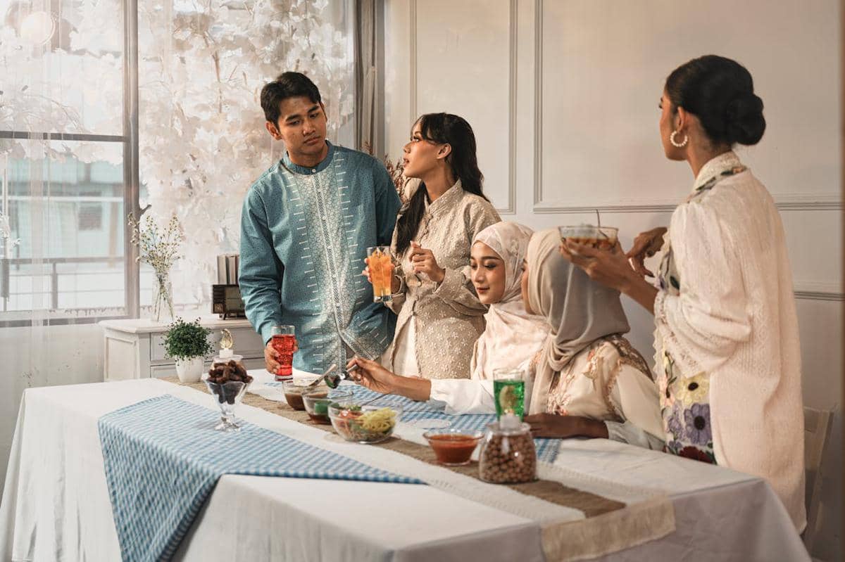 ilustrasi keluarga muslim