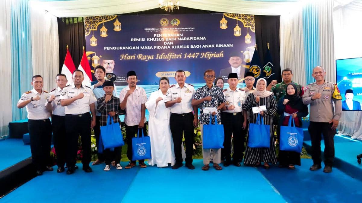 155.908 Warga Binaan Terima Remisi Idul Fitri dan Pengurangan Kurungan