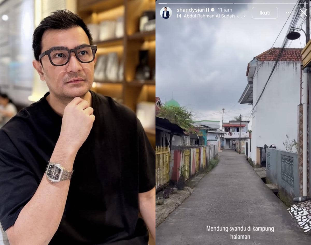 potret suasana rumah seleb di kampung halaman