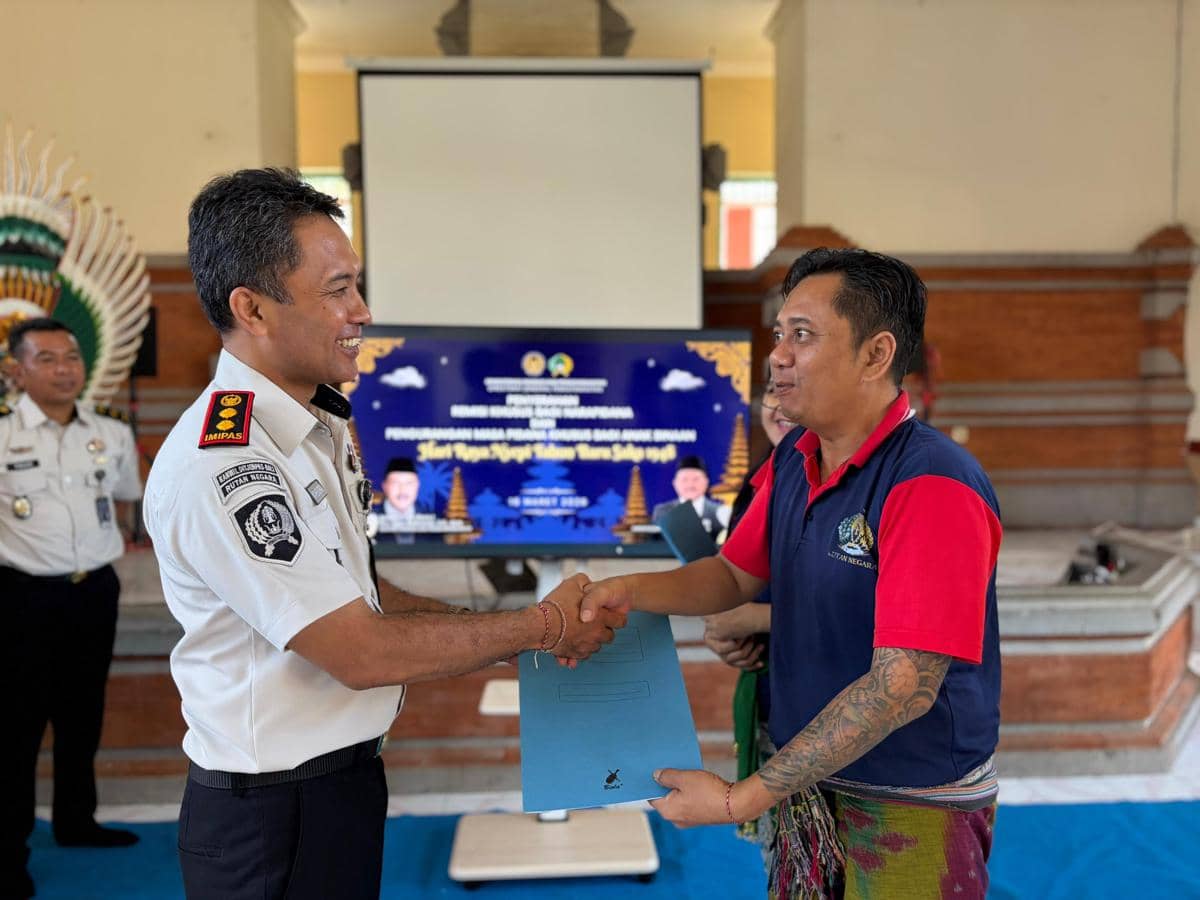 127 Warga Binaan Rutan Negara Terima Remisi Nyepi dan Lebaran