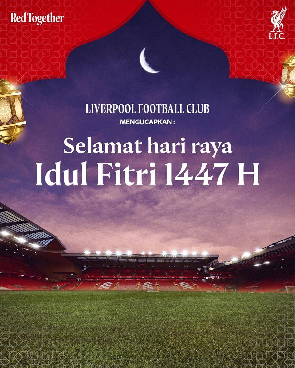 Ucapan Selamat Idul Fitri dari Liverpool (Instagram.com/liverpoolfc)