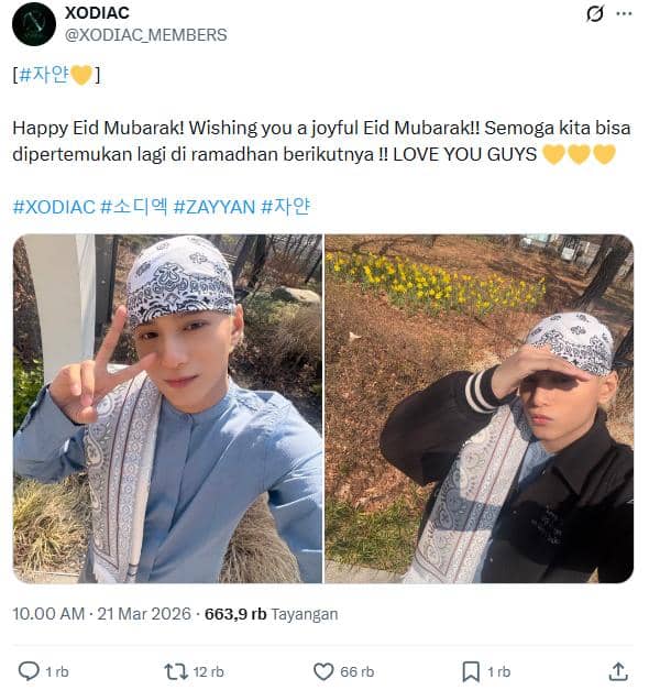 Zayyan XODIAC solat Idul Fitri 2026