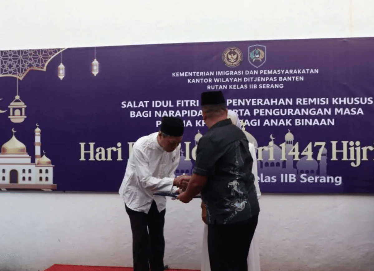 153 Warga Binaan di Rutan Serang Dapat Remisi Idul Fitri