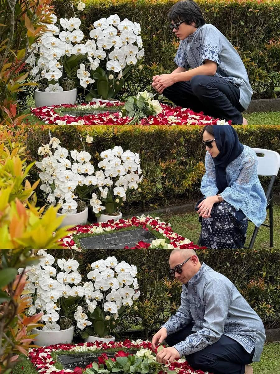 Momen BCL ziarah ke makam Ashraf Sinclair di hari Lebaran 2026