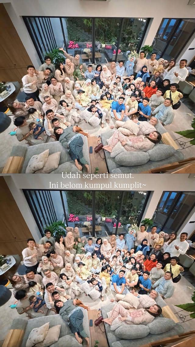 Artis Kumpul Keluarga Besar di Hari Lebaran