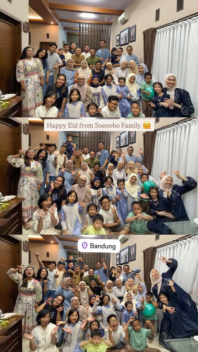 Artis Kumpul Keluarga Besar di Hari Lebaran