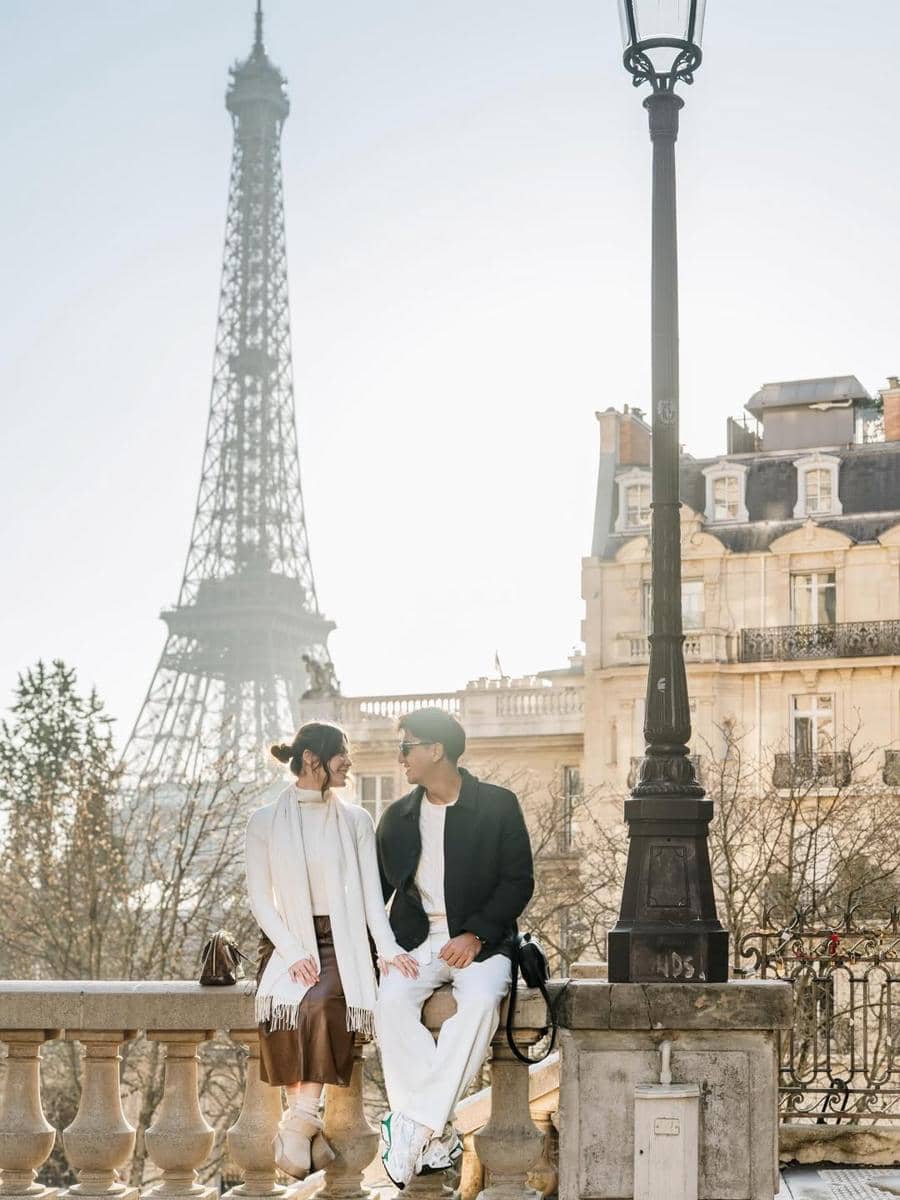 Photoshoot Harris Vriza dan Haviza di Paris