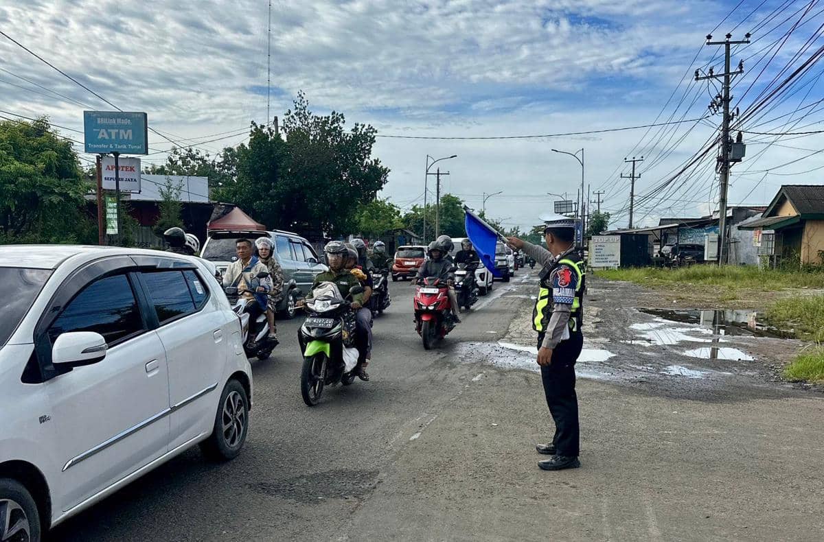 Hari Kedua Lebaran Mobilitas Masyarakat Meningkat, Lamteng Rawan Macet