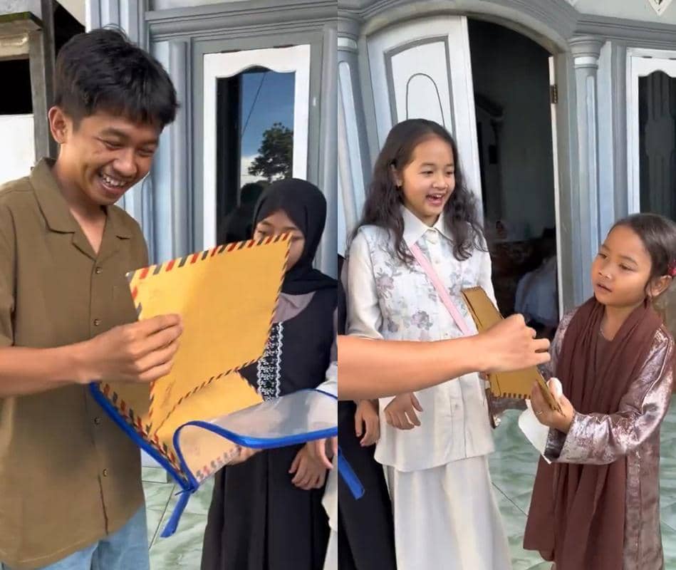 potret kocak amplop THR gak umum