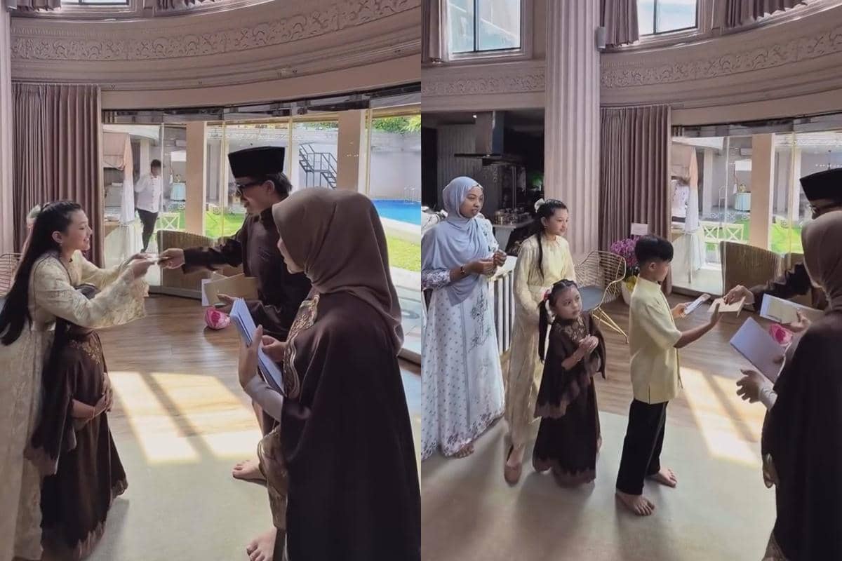 Arsy dan Arsya Hermansyah dapat uang THR dari Atta Halilintar dan Aurel