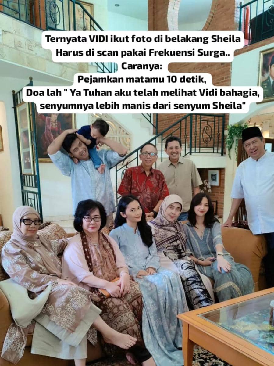 potret perayaan Lebaran 2026 keluarga Vidi Aldiano