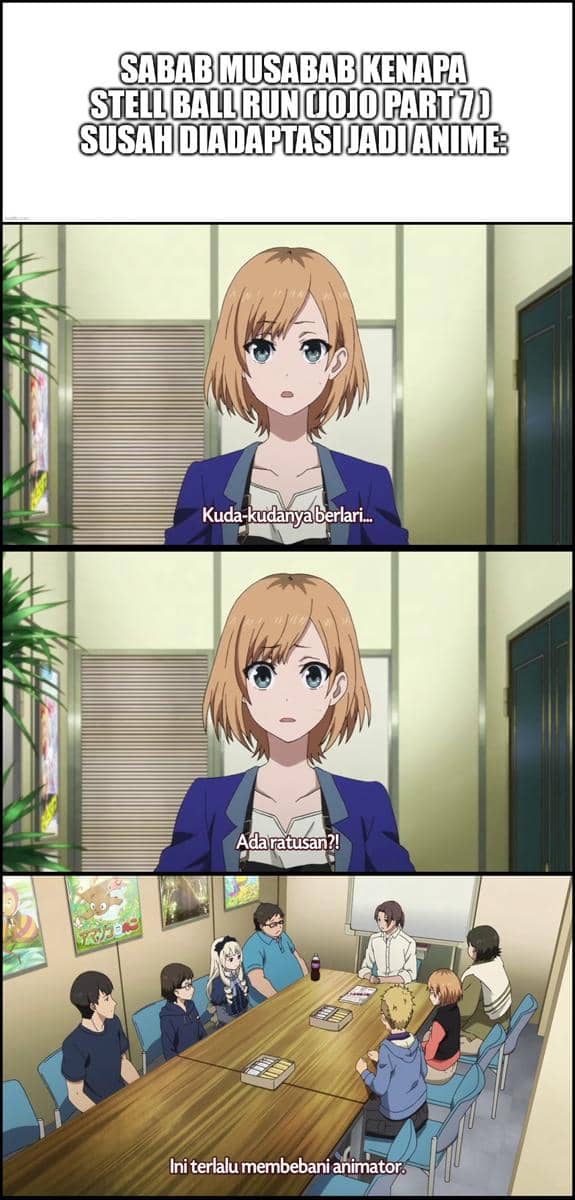 Meme alasan kenapa Steel Ball Run lama diadaptasi