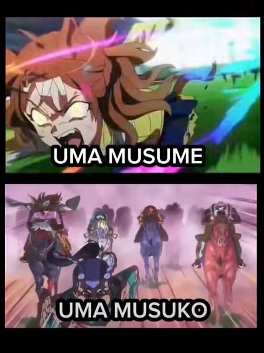 Steel Ball Run x Uma Musume meme