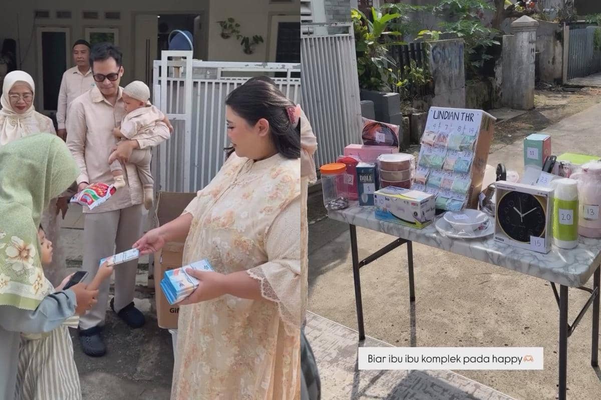 Clarissa Putri gelar open house Lebaran 2026 dan bagikan THR kepada warga sekitar