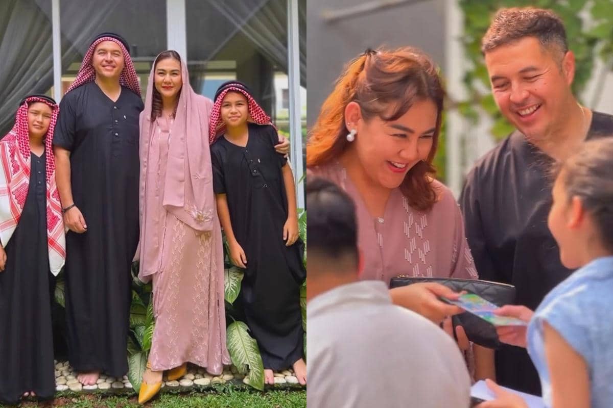 Keluarga Sissy Prescillia dan Rifat Sungkar gelar open house dan bagikan THR