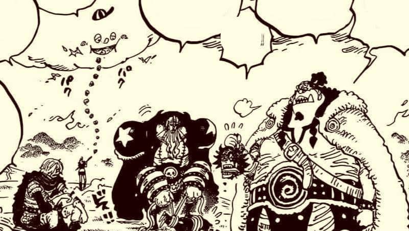 Sanji, Franky, Jinbe, mengatasi Killingham. (dok. Eiichiro Oda, Shueisha/One Piece)