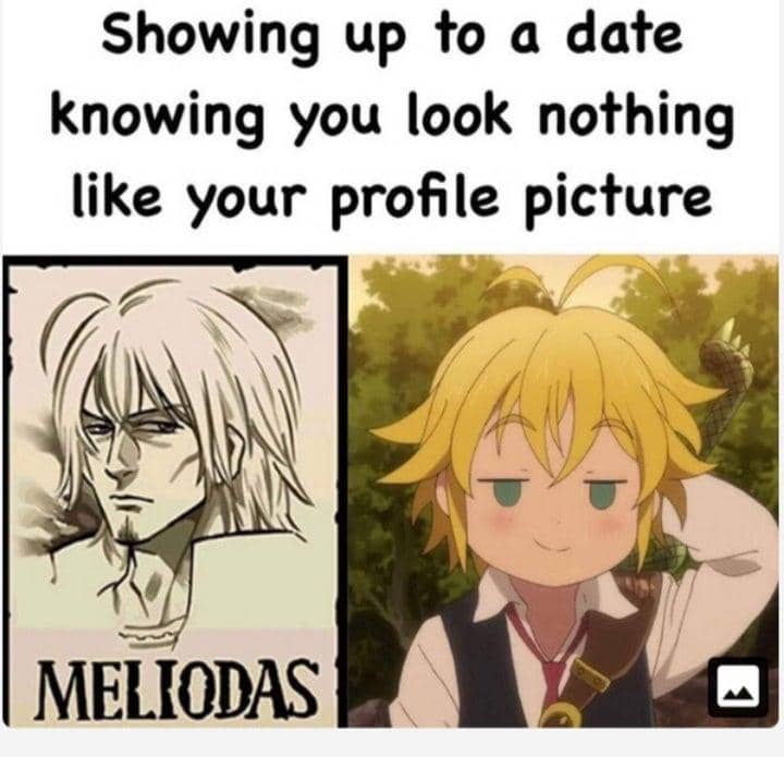 meme anime tentang aplikasi kencan